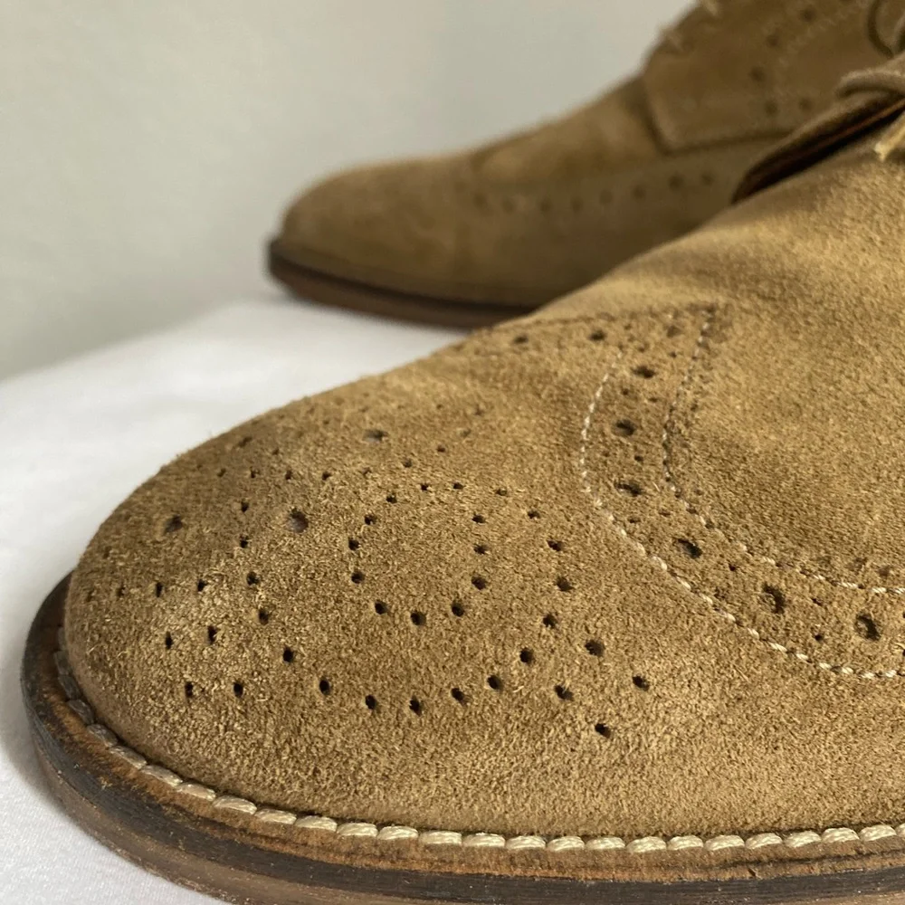 JOHNSTON & MURPHY Flex System Sheepskin Wingtip Men's Shoes. Size 9